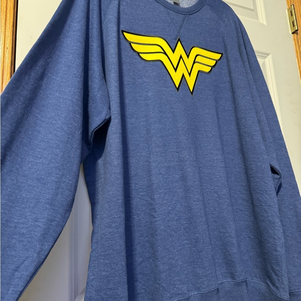Wonder Woman Custom Denim French Terry Sweatshirt Size 2XL - Picture 6 of 8